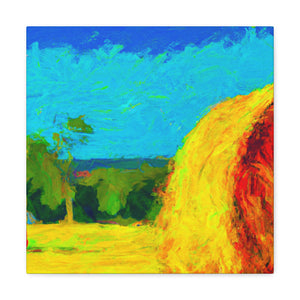 "Hay Field Impressionism" - Canvas