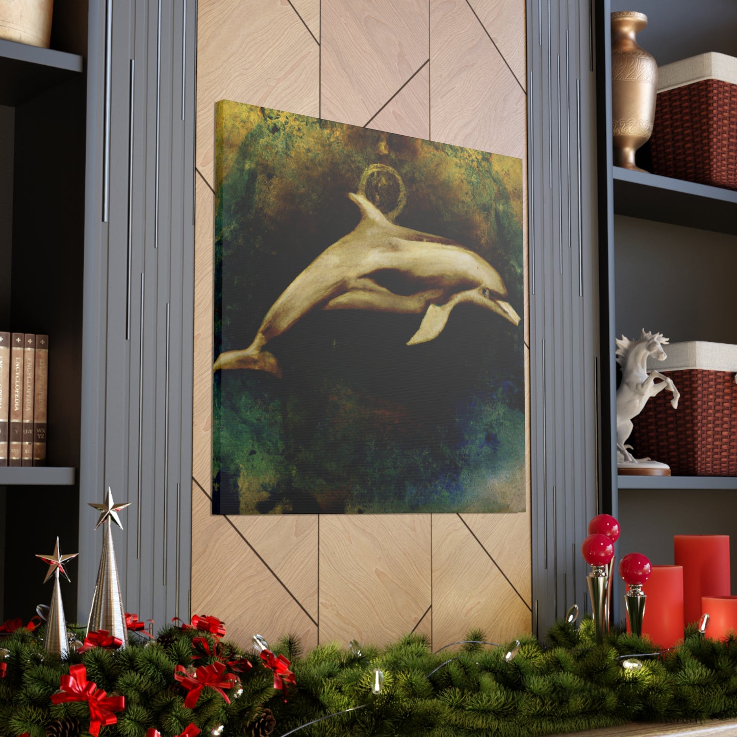 Dolphins at Playtime - Canvas