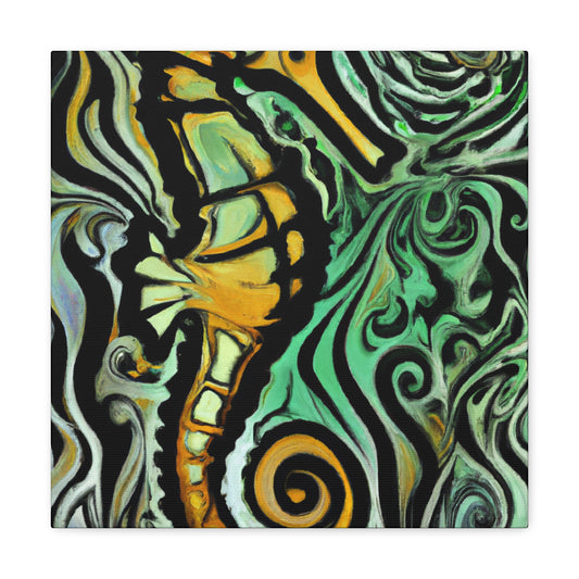 Seahorse's Enchanting Dance - Canvas