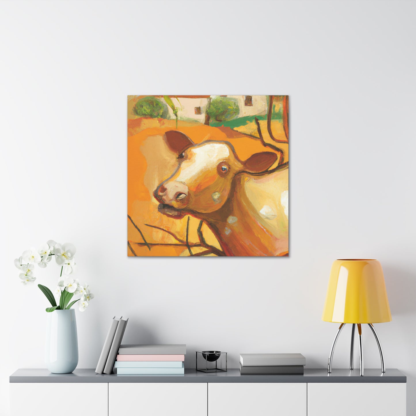 Jersey Cattle Dreamscape - Canvas