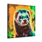 Ferret in Wonderland. - Canvas