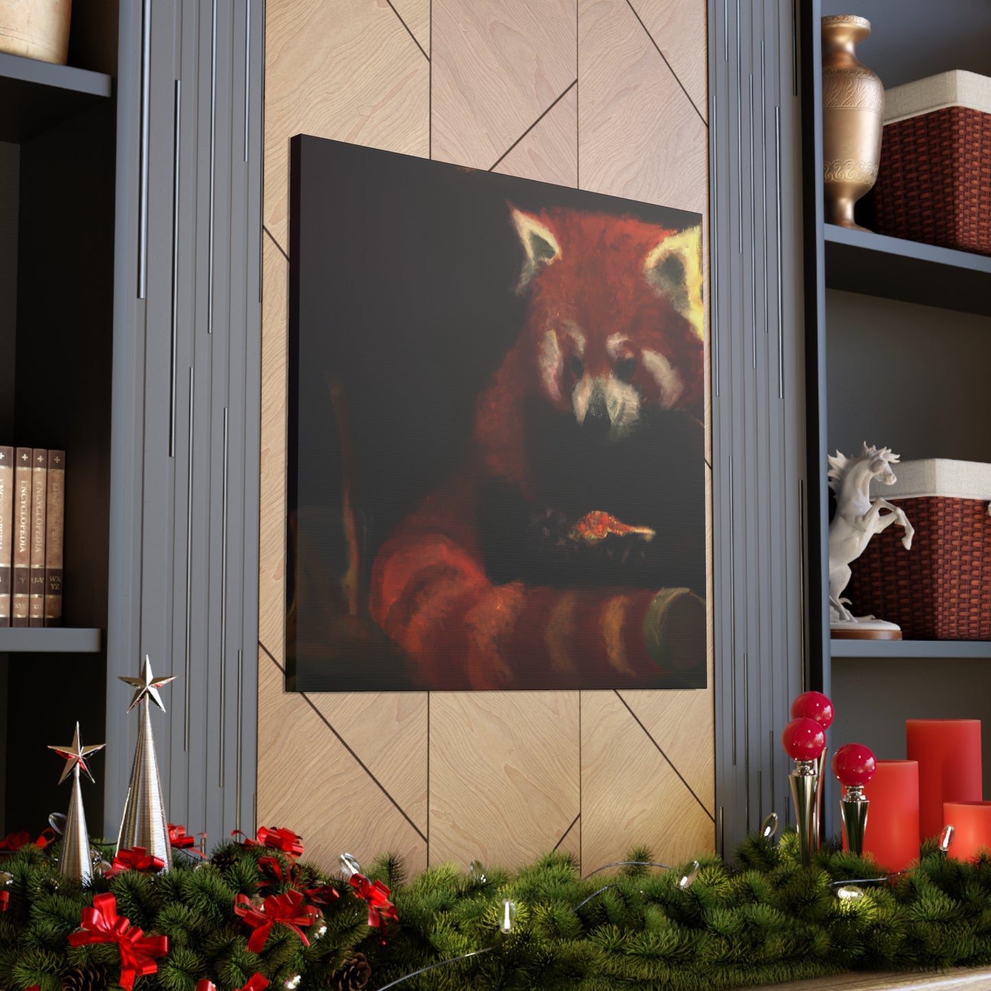 Red Panda Dreamscape - Canvas