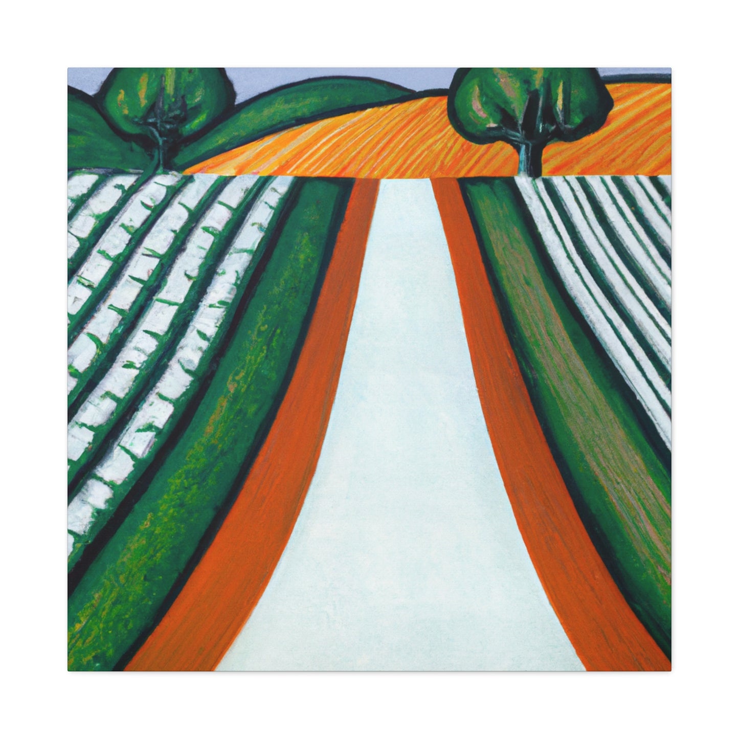 "Country Road Art Deco" - Canvas