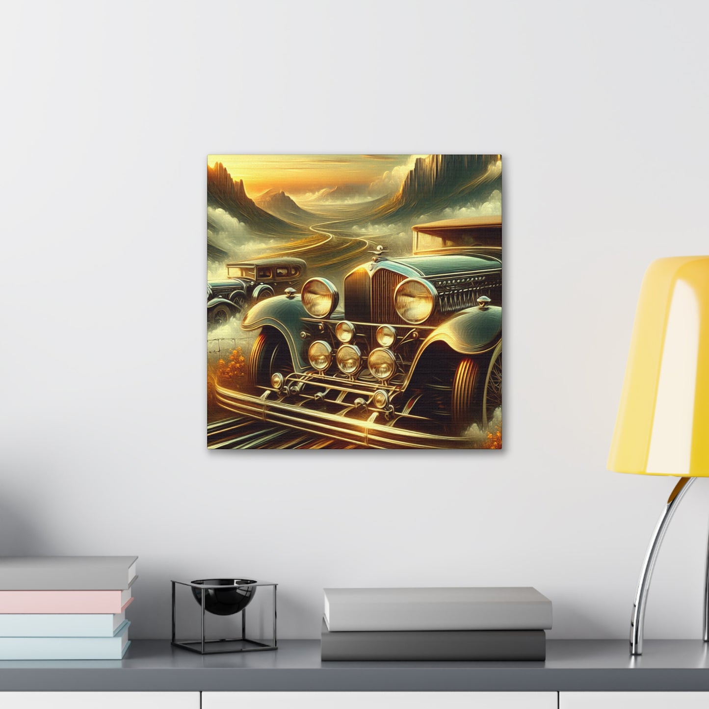 Retro Revival Radiance - Canvas