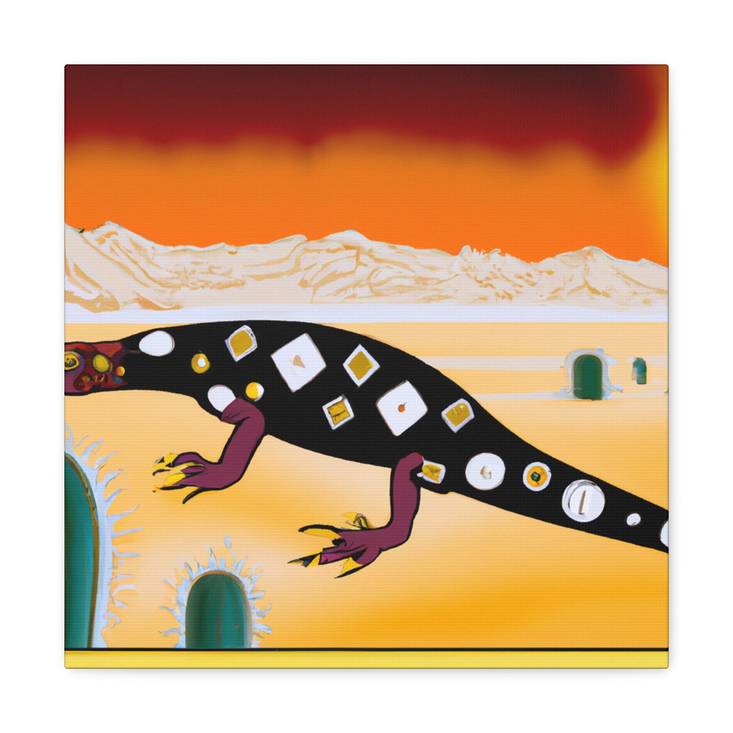 "Gila Monster Glamour" - Canvas