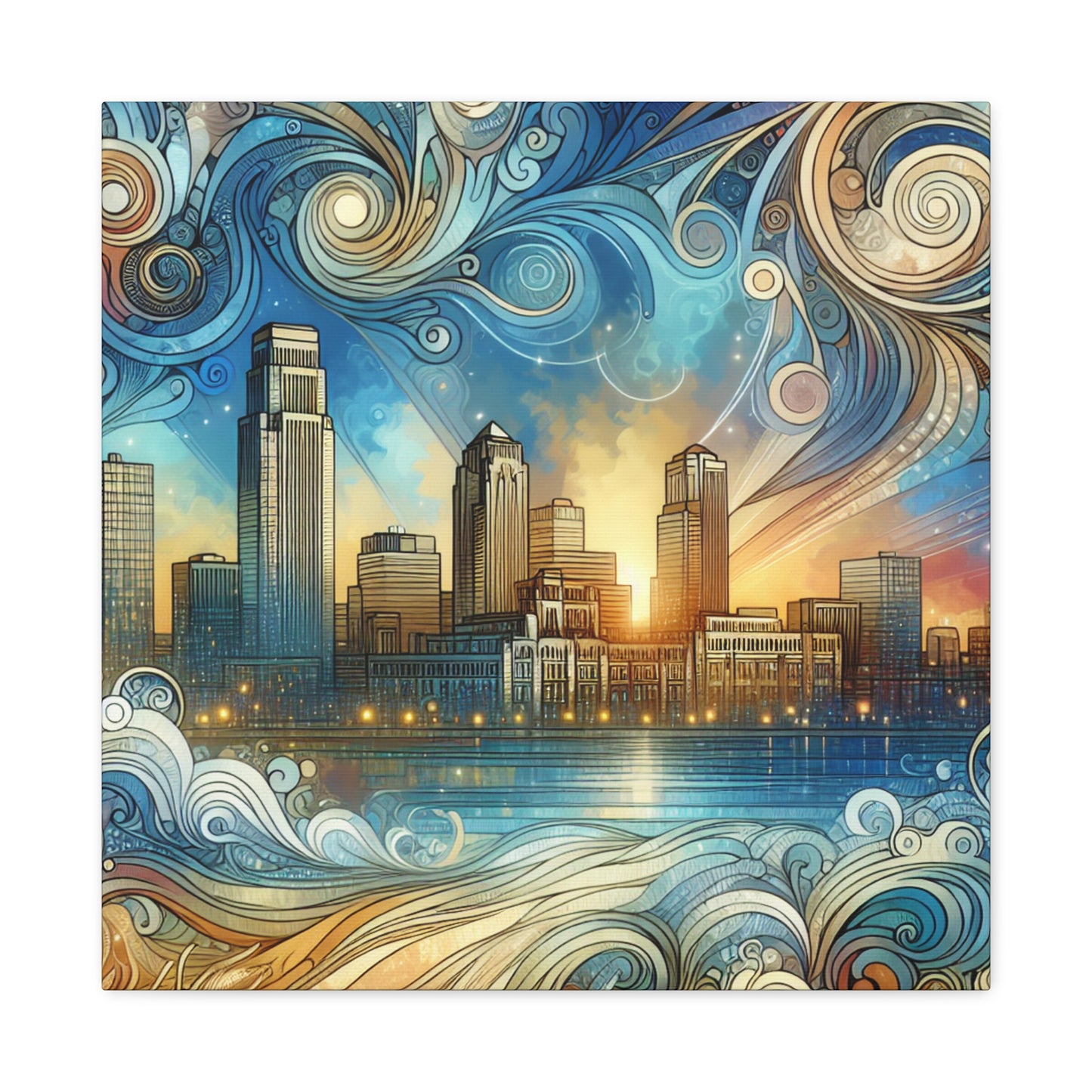 "Enchanting Omaha Serenade" - Canvas