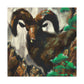 Majestic Rocky Bighorns - Canvas