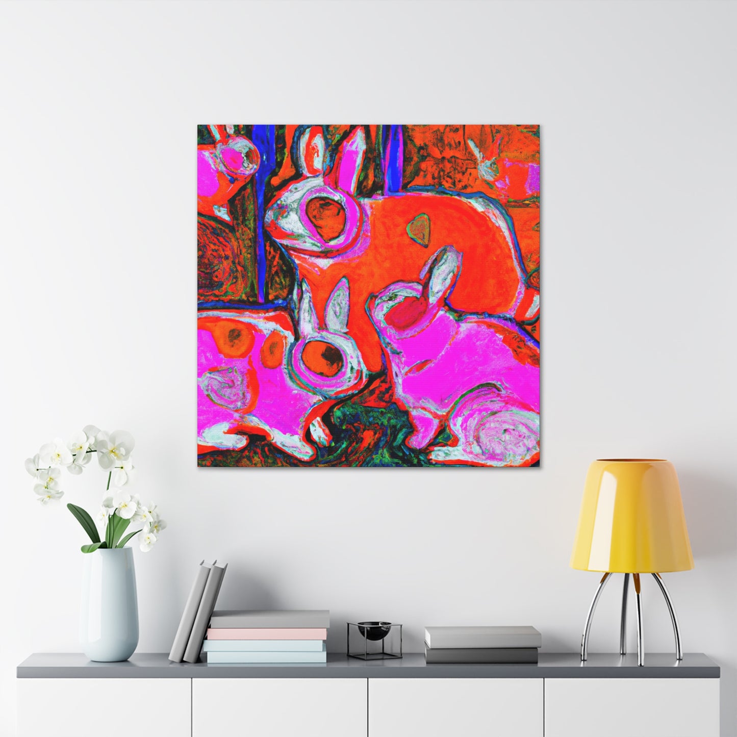 Rabbit in Wonderland Dream - Canvas