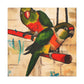 "Conures in Colorful Splendor" - Canvas