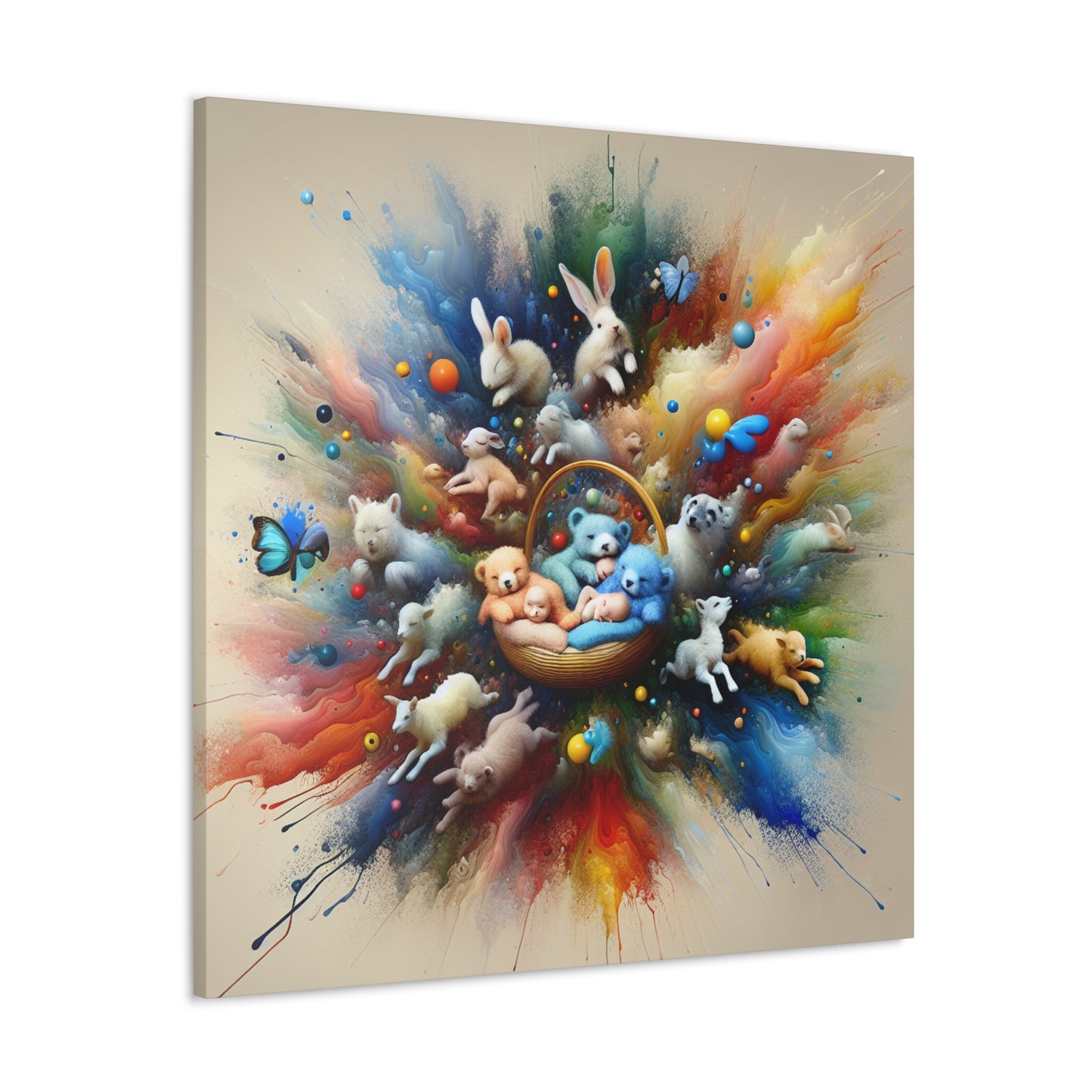 Dreaming Forest Creatures - Canvas