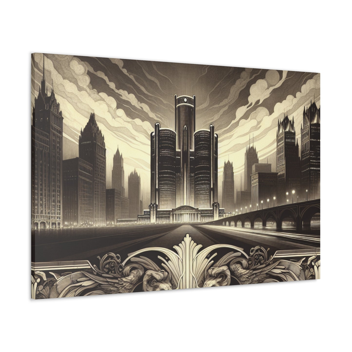 "Jeweled City Awakening" - Canvas