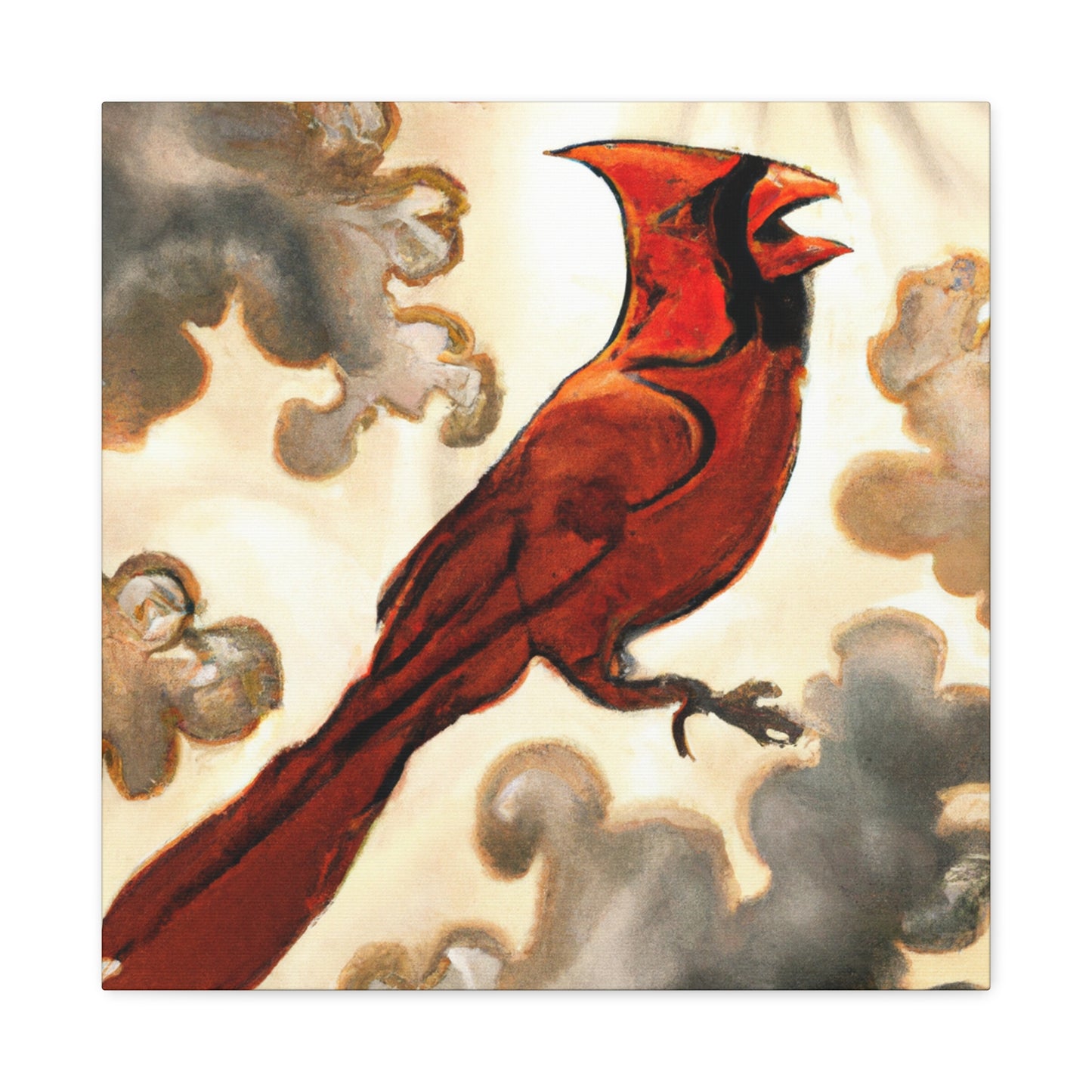 Northern Cardinal Glow. - Canvas