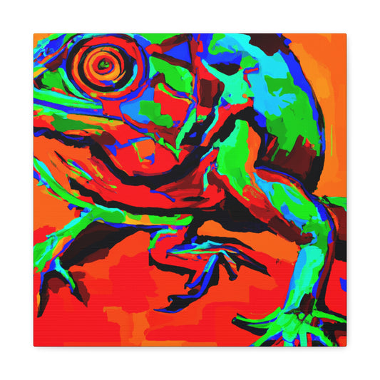 Frilled Lizard Pop Art - Canvas