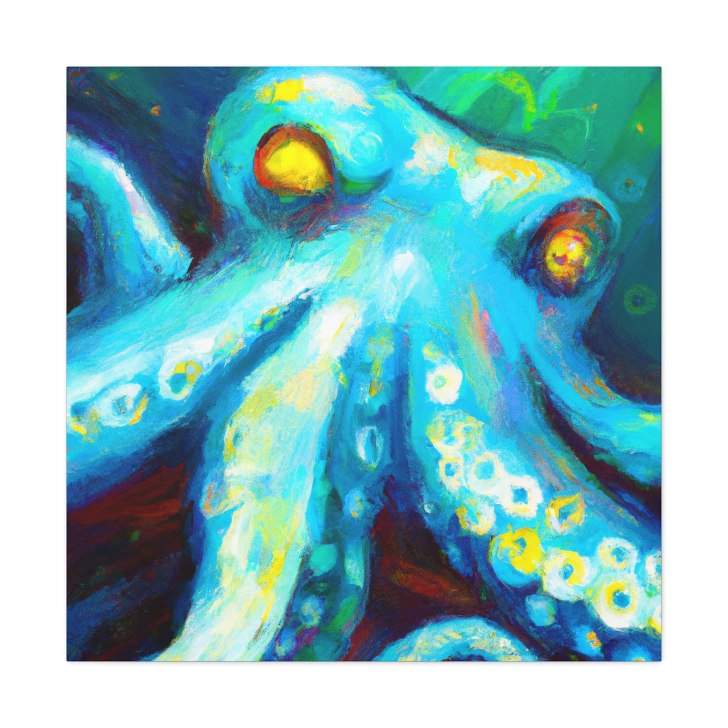 Octopus in Abstract. - Canvas