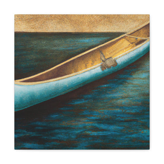 Canoes on the River - Canvas