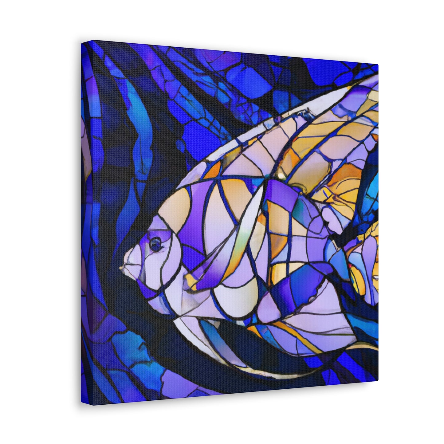 Aquatic Art Deco Angel - Canvas