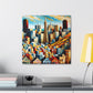 Golden City Awakening - Canvas