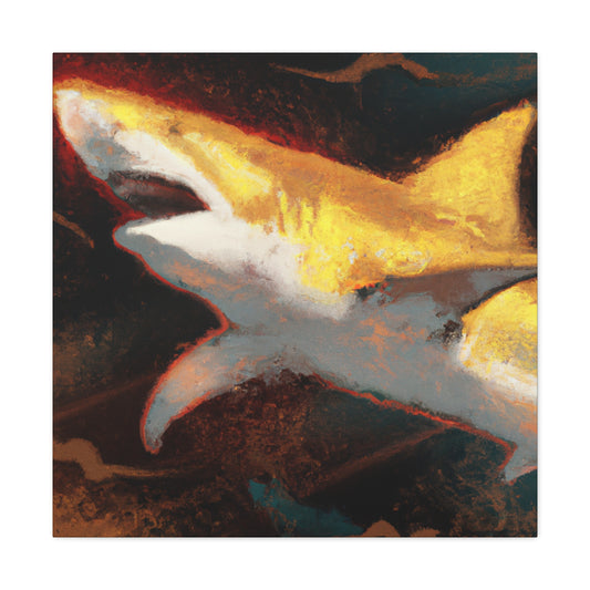 "Shark in Baroque". - Canvas