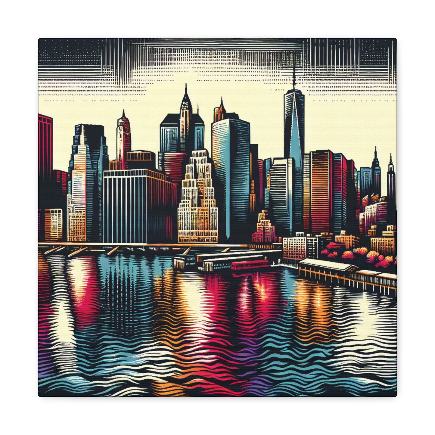 "Concrete City Symphony" - Canvas