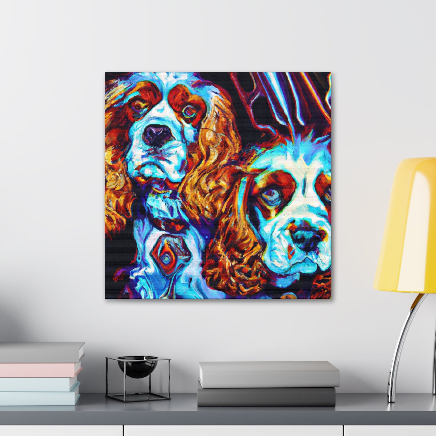 "Spaniel in the Sand" - Canvas