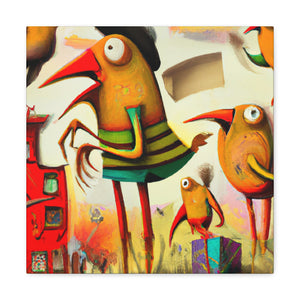 "Finch Among the Surreal" - Canvas