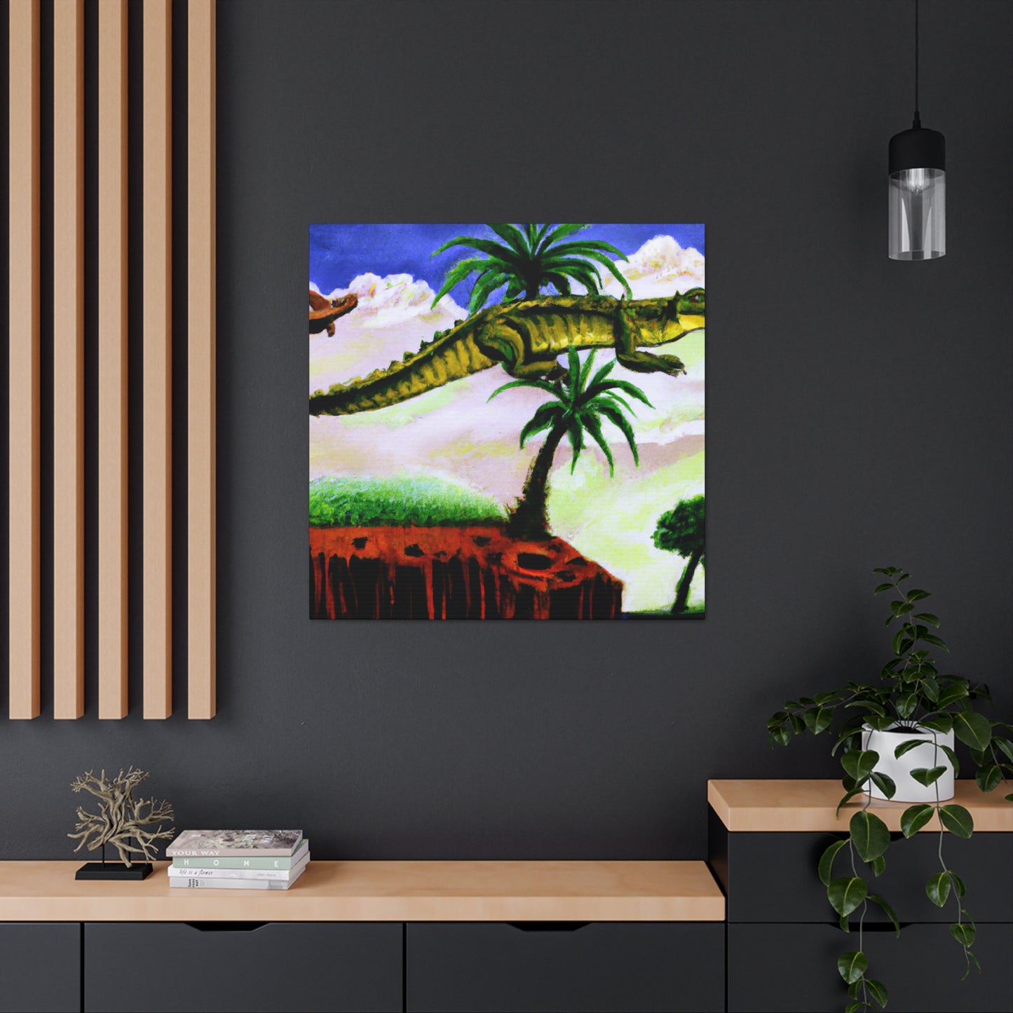 Crocodile in Organic Dream - Canvas