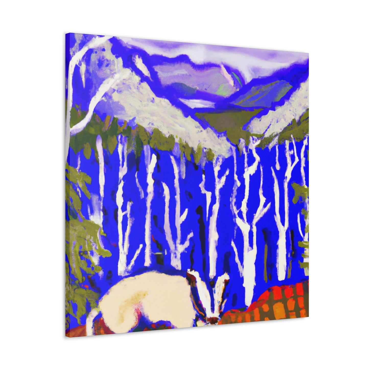 Badger in Abstract Form - Canvas