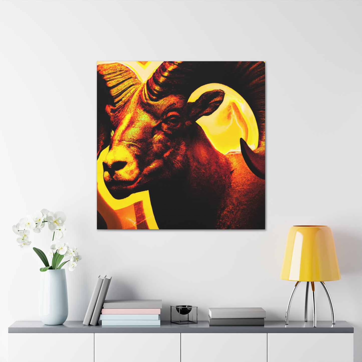 "Bighorn Deco Brilliance" - Canvas