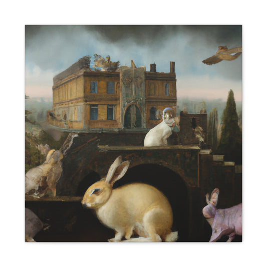 Rabbit at Dawning Light - Canvas