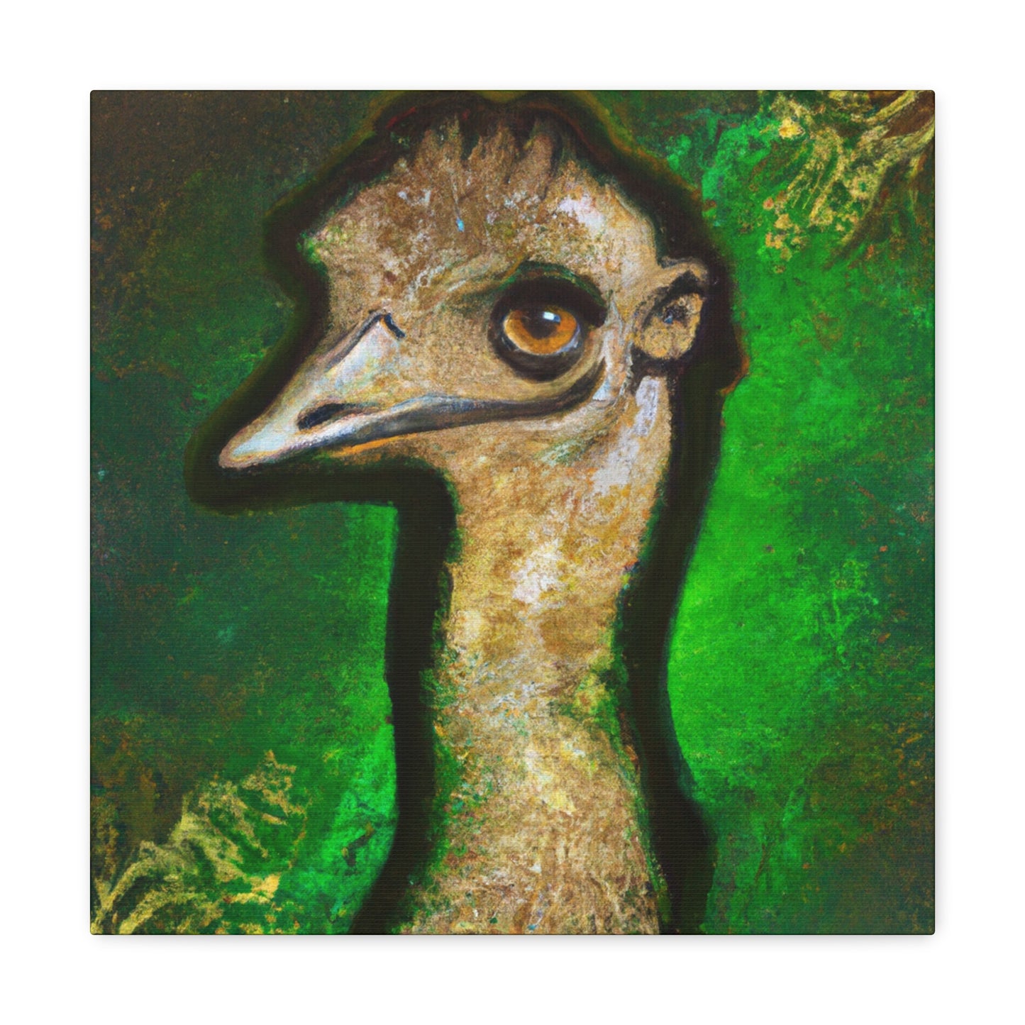 "The Emu's Majestic Stride" - Canvas