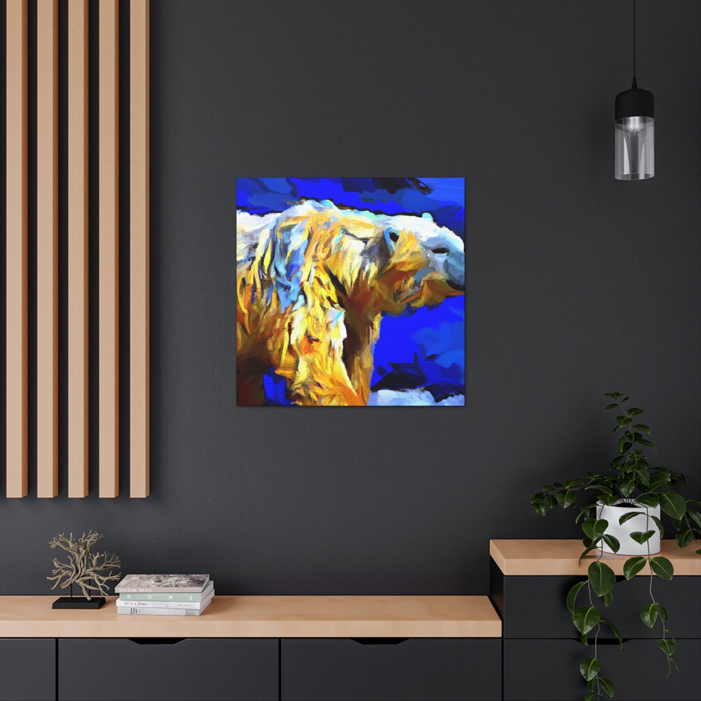 Polar Bear in Hues - Canvas