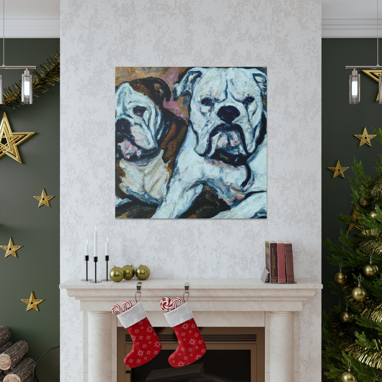 "American Bulldog Expressionism" - Canvas