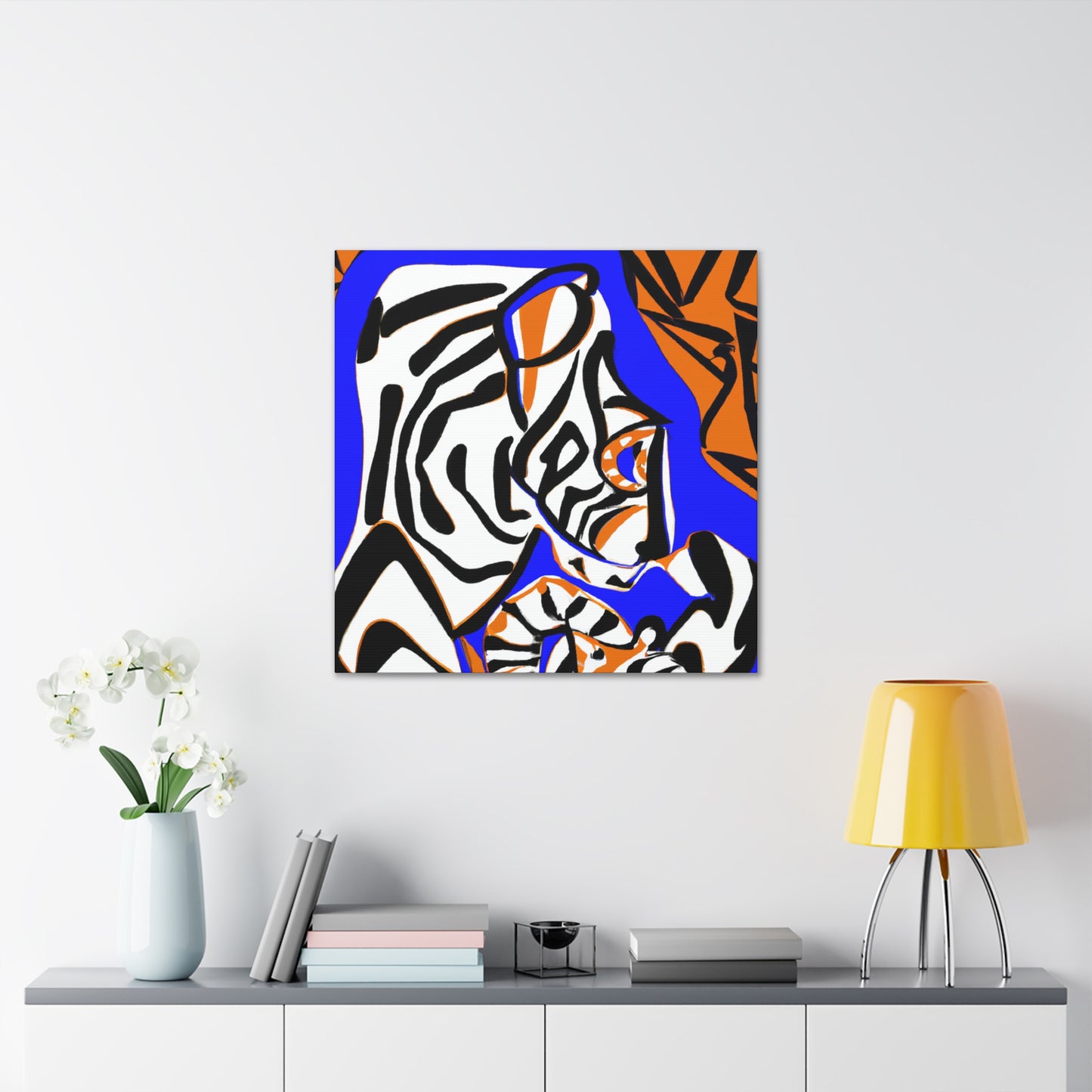 Tiger Roaring Triumphantly - Canvas