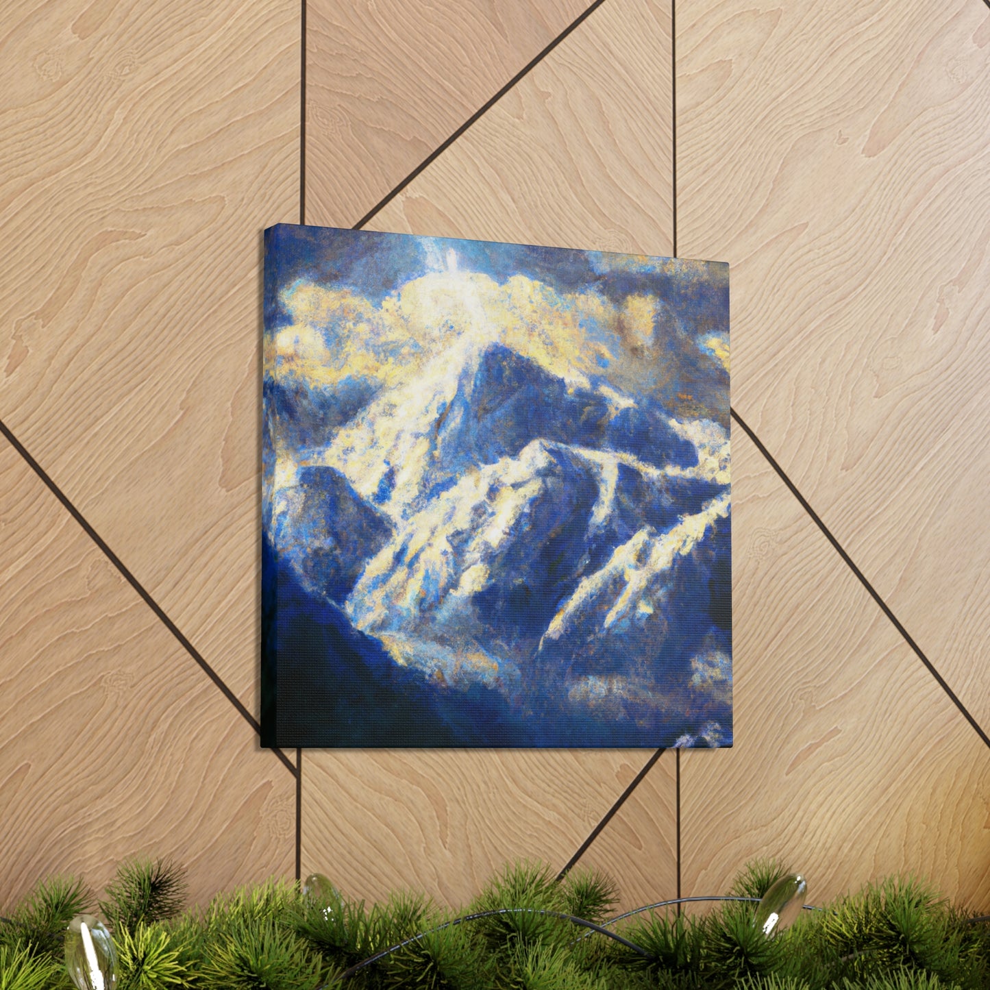 "Snowy Mountain Impressionism" - Canvas