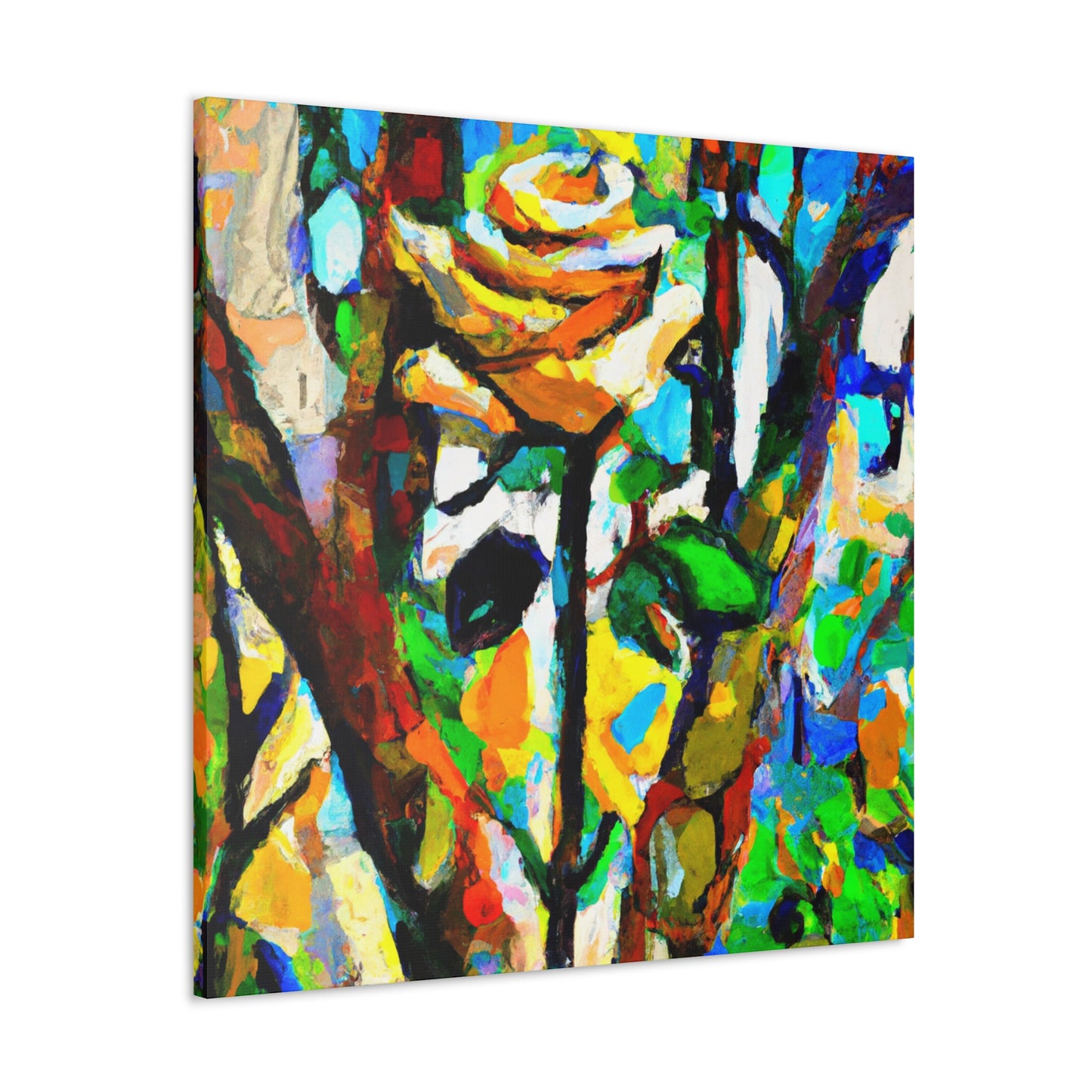 Rose in Amalgamation - Canvas