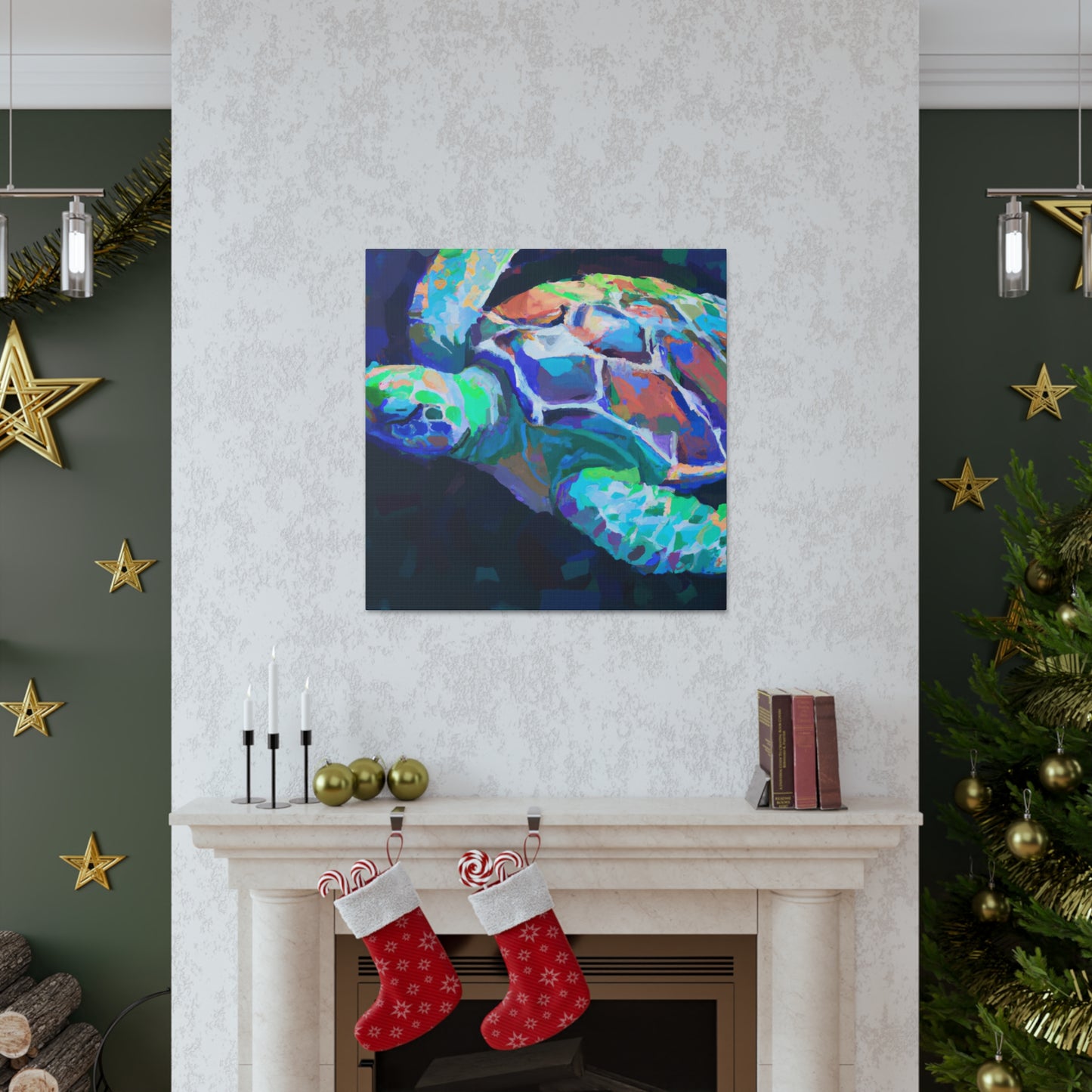 "Sea Turtle's Brilliant Hue" - Canvas