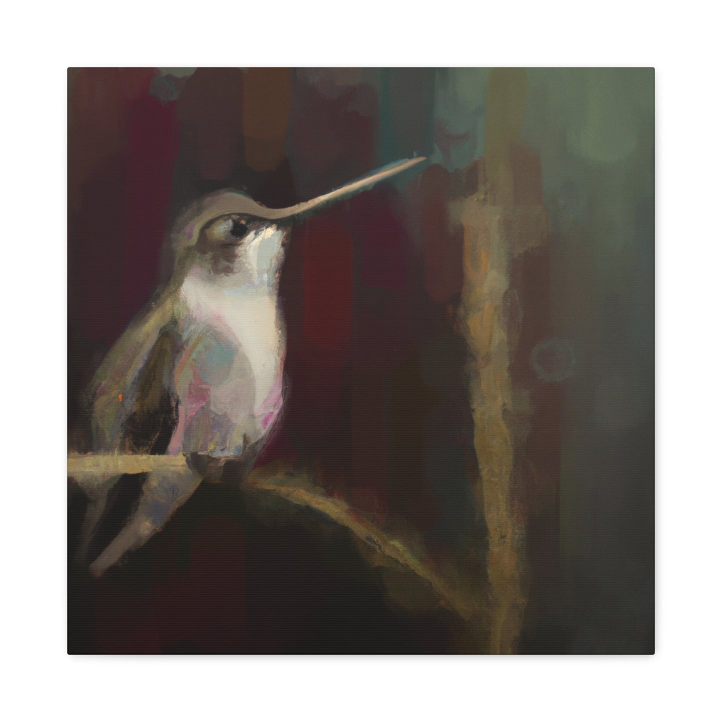 "Hummingbird in Expressionism". - Canvas