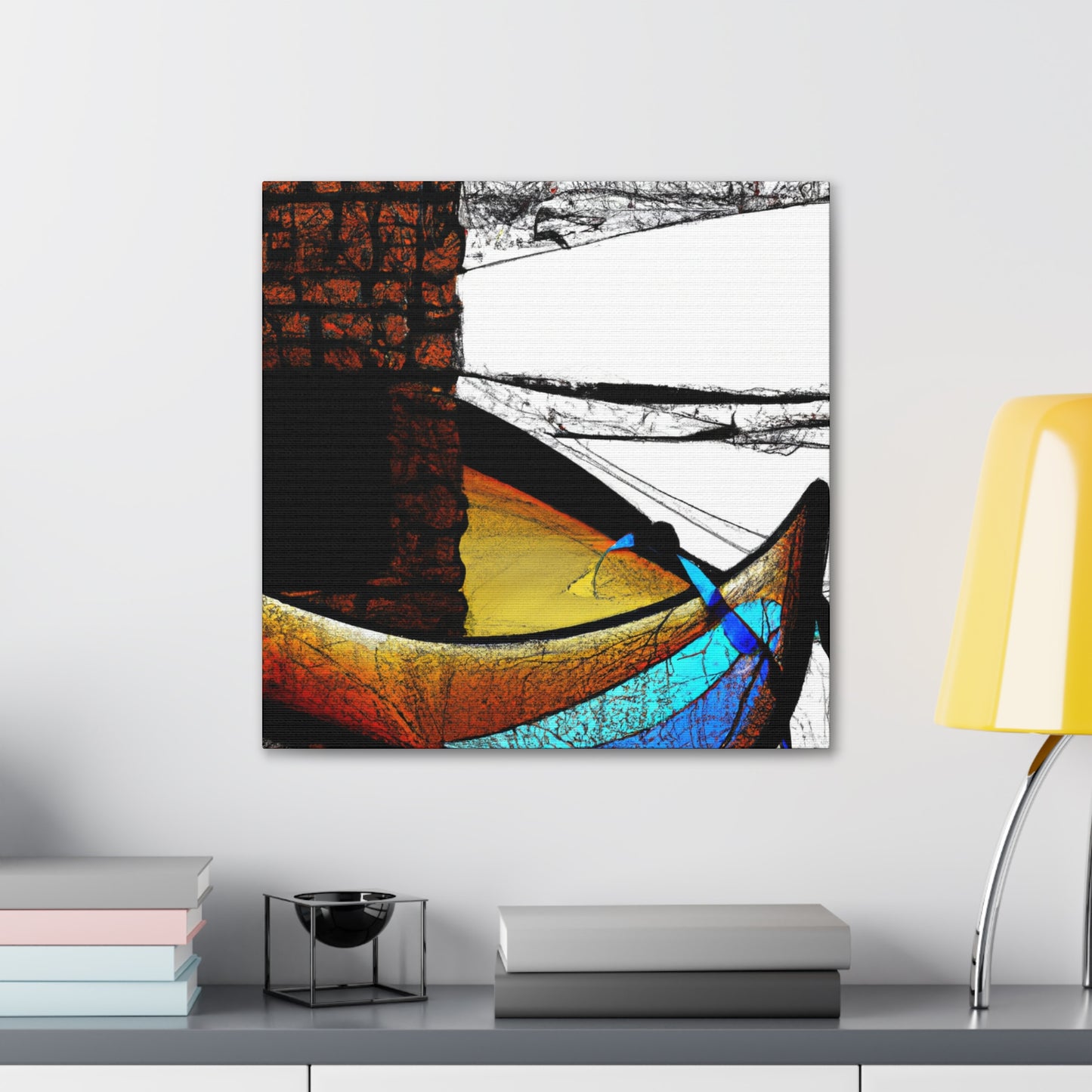 Canoe on the Lake - Canvas