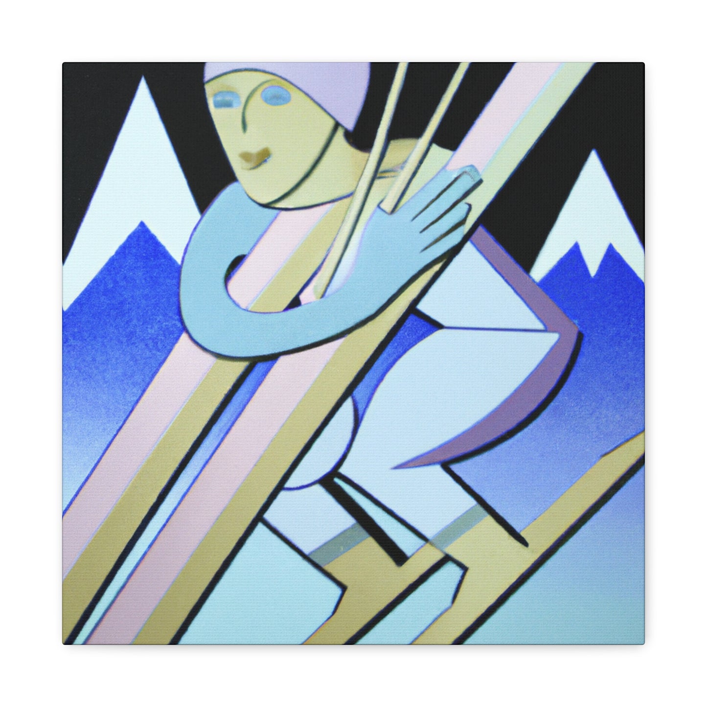 Skiing the Silver Slopes - Canvas