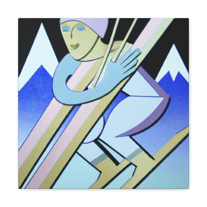 Skiing the Silver Slopes - Canvas