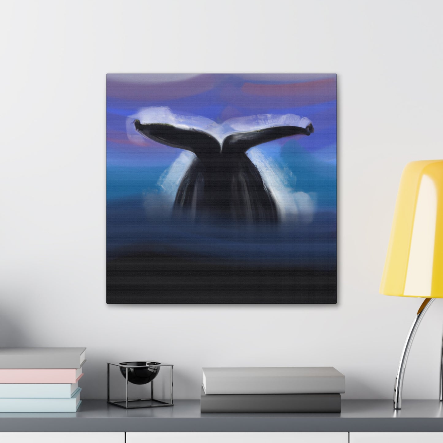 "Humpback Surprise Abstraction" - Canvas