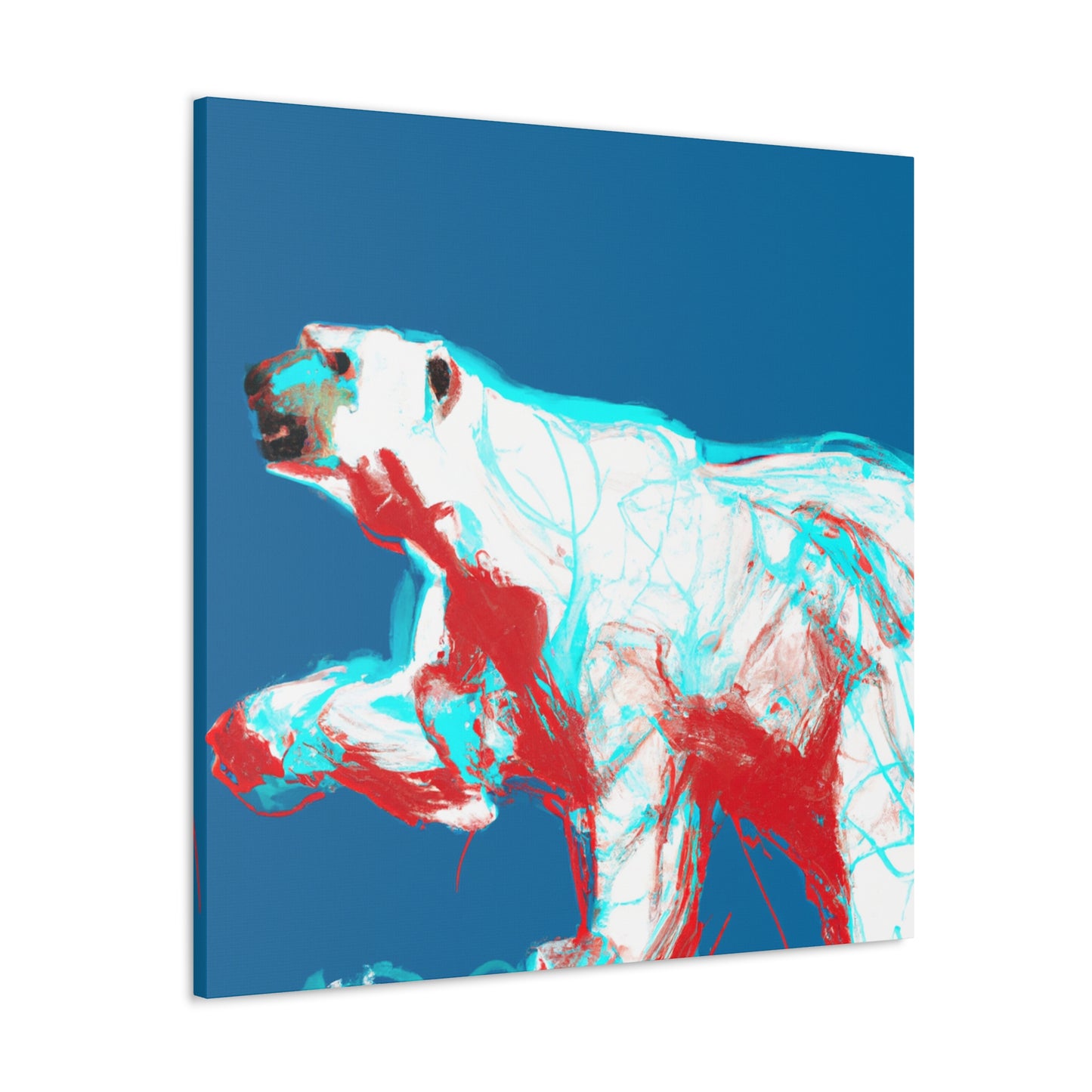 Polar Bear Minimalism - Canvas