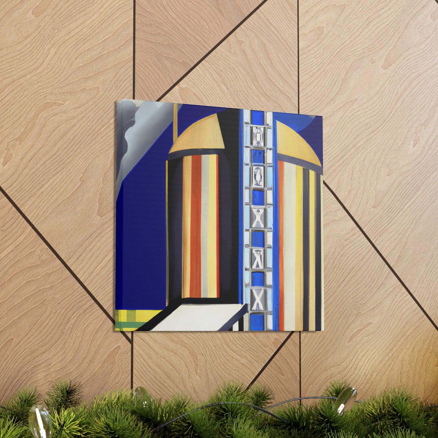 "Gilded Art Deco Silo" - Canvas