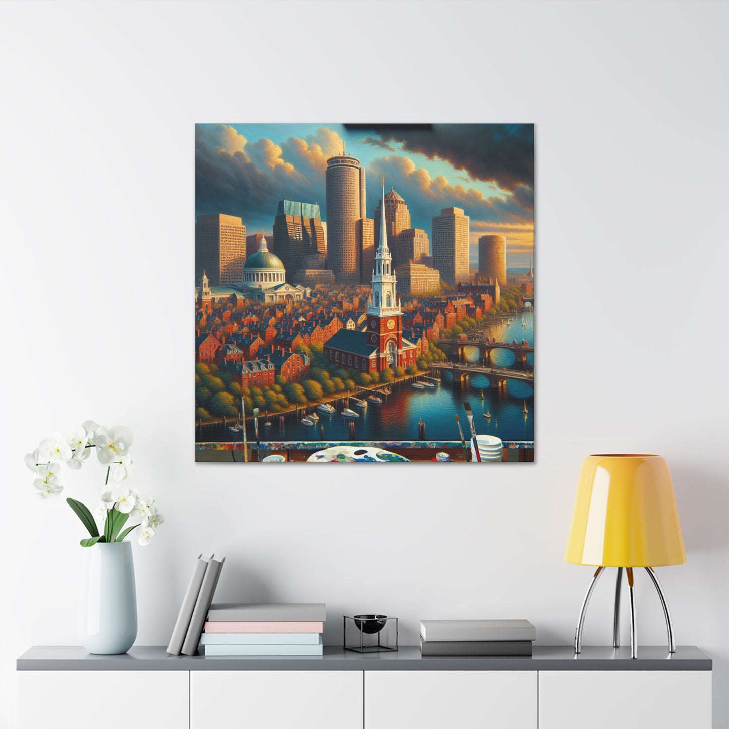 "Harbored Splendors of Boston" - Canvas