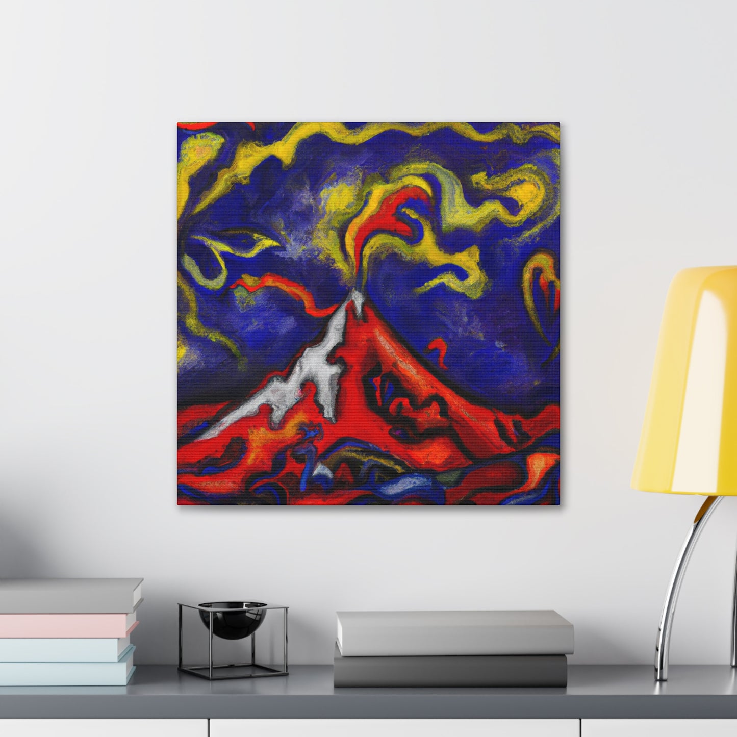 "Volcano in Eruption" - Canvas