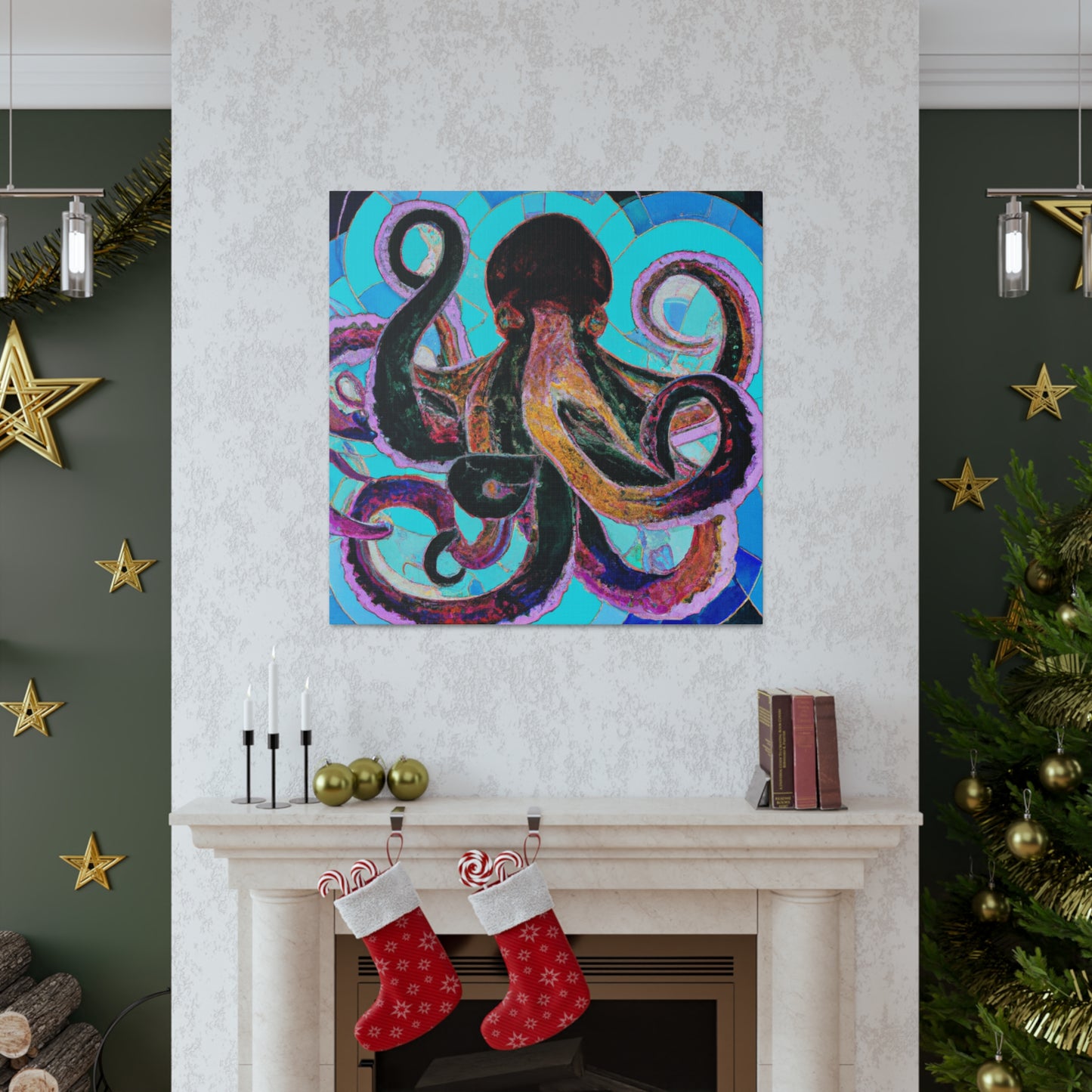 Octopus Dance Tango. - Canvas