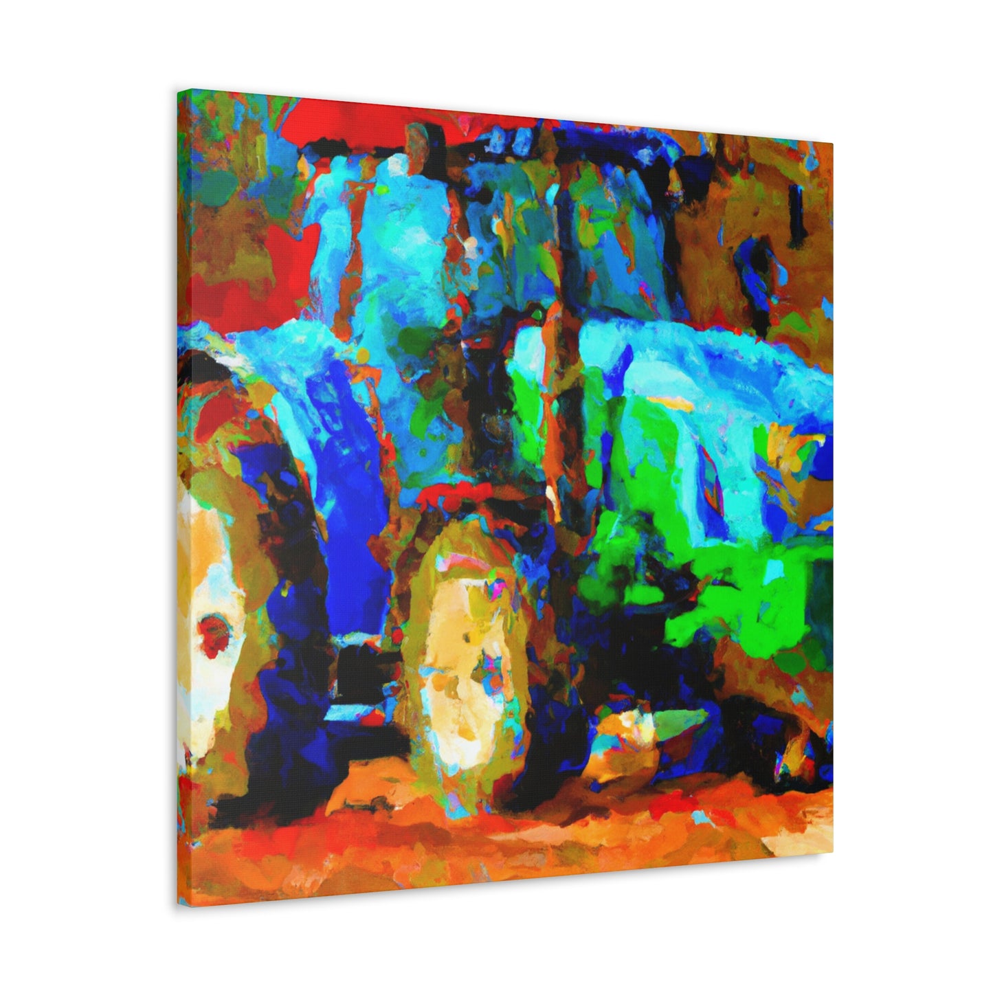 Tractor on a Hill - Canvas