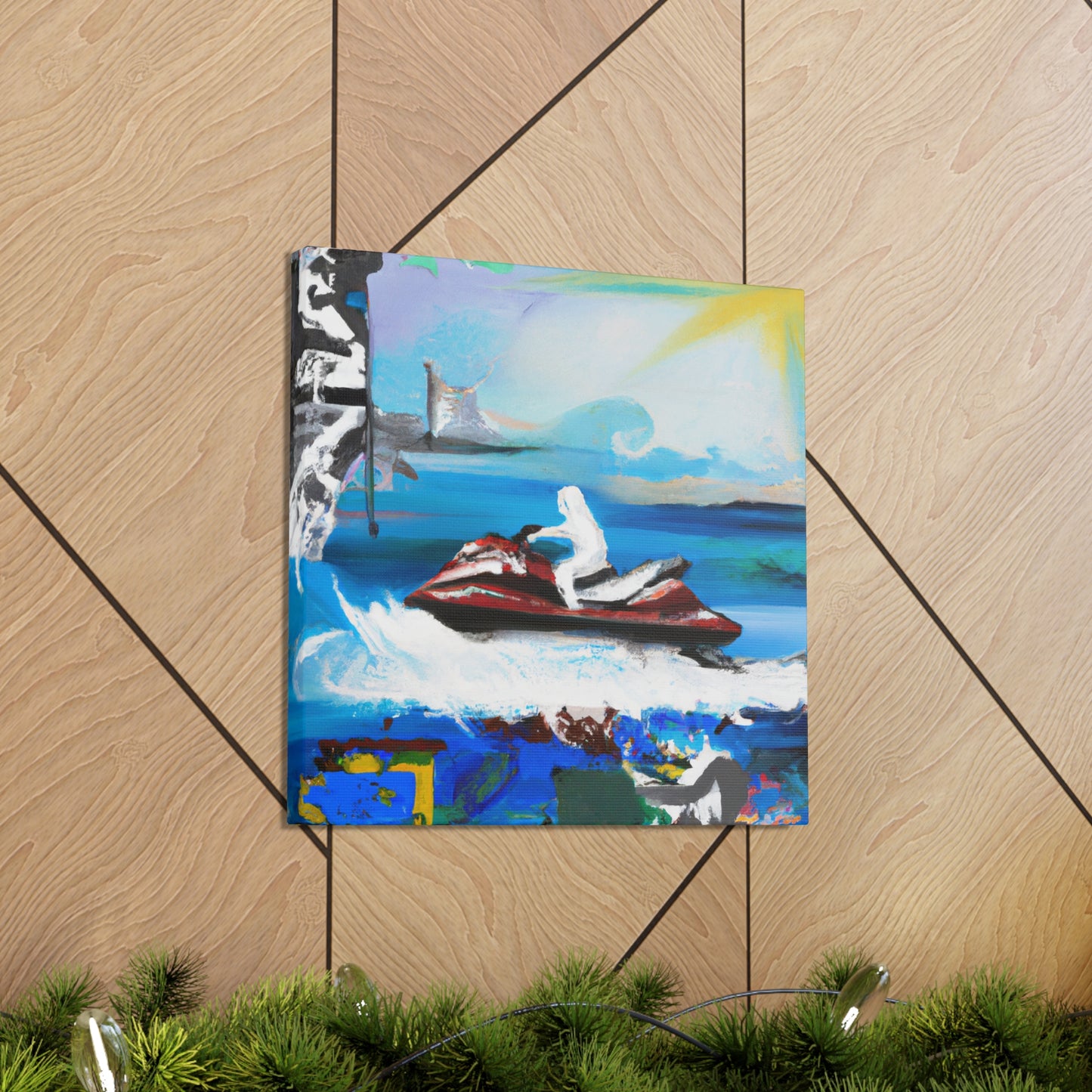 Jet Ski Urban Art - Canvas