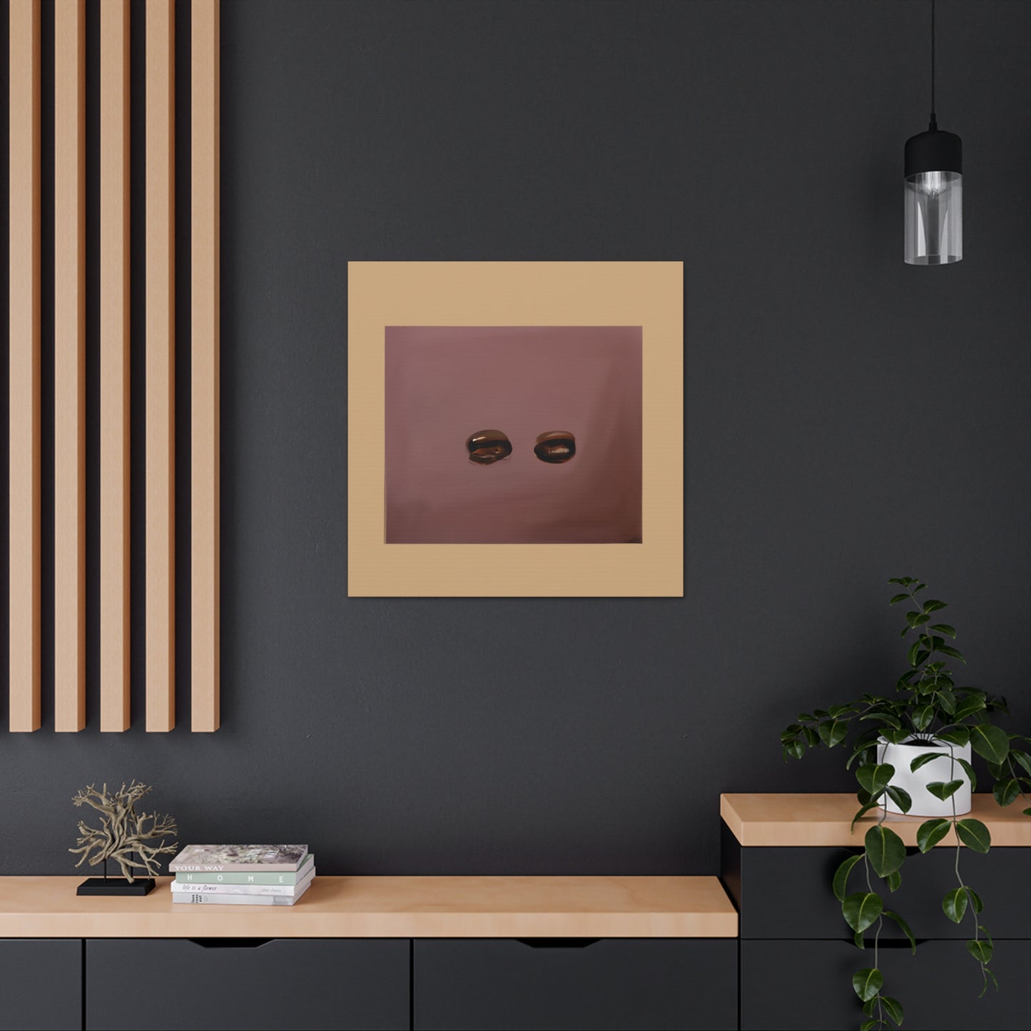 Coffee Beans in Minimalism - Canvas