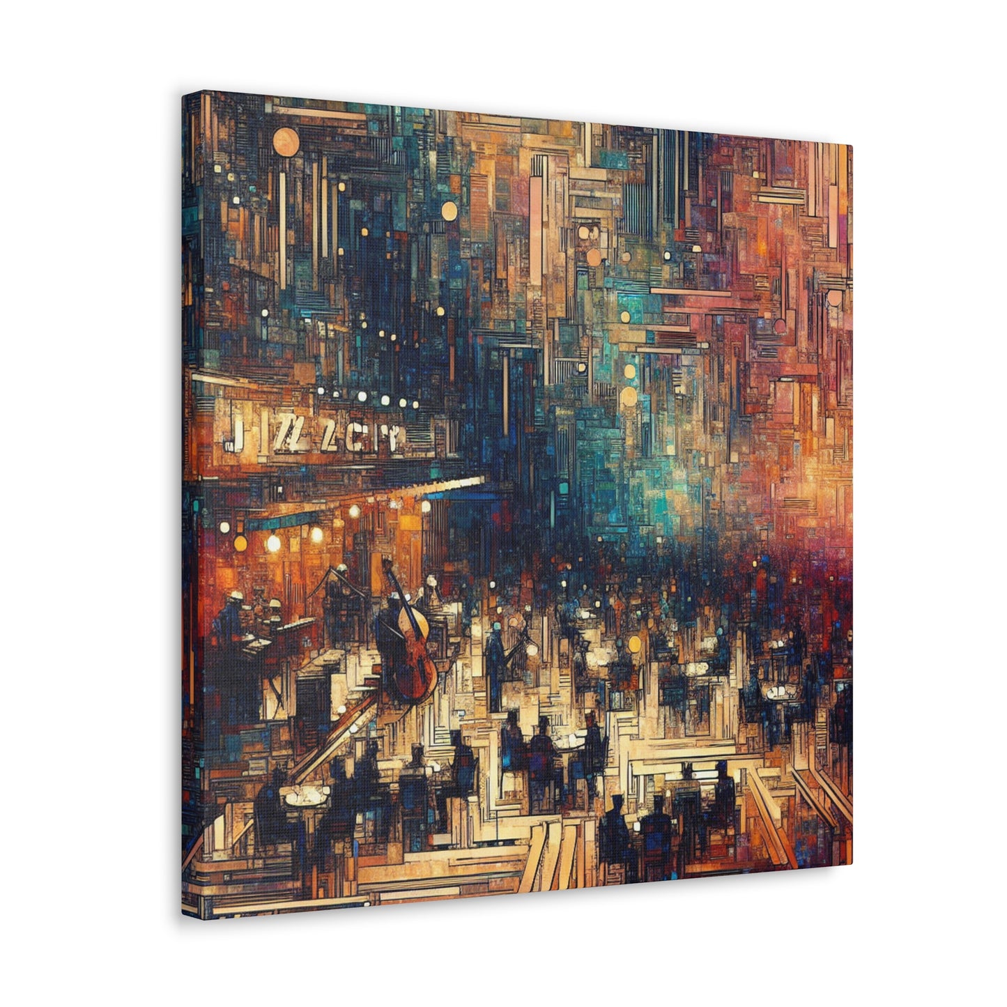 "Sonic Enigma: Jazz Clubs" - Canvas